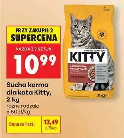 Biedronka Sucha karma dla kota Kitty, 2 kg oferta