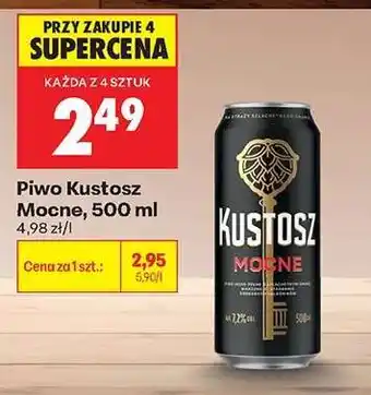 Biedronka Piwo Kustosz Mocne, 500 ml oferta