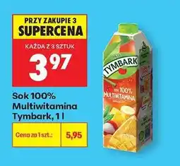 Biedronka Sok 100% Multiwitamina Tymbark, 1 l oferta