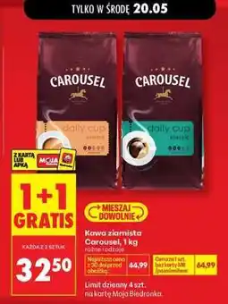 Biedronka Kawa ziarnista Carousel , 1 kg oferta