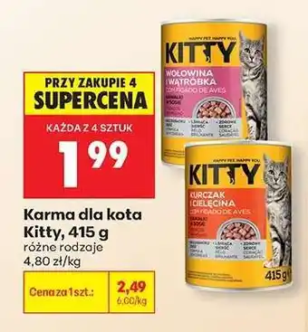Biedronka Karma dla kota Kitty, 415 g oferta