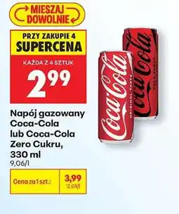 Biedronka Napój gazowany Coca-Cola lub Coca-Cola Zero Cukru, 330 ml oferta
