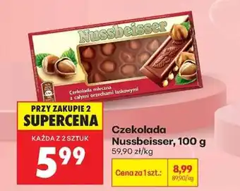 Biedronka CZEKOLADA NUSSBEISSER 100 G oferta