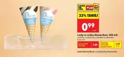 Biedronka Lody w rożku Diuna Duo, 120 ml oferta
