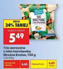 Biedronka Trio warzywne z mini marchewką Mroźna Kraina 750 g oferta
