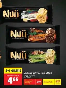 Biedronka Lody na patyku Nuii, 90 ml oferta