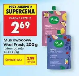 Biedronka Mus owocowy Vital Fresh , 200 g oferta