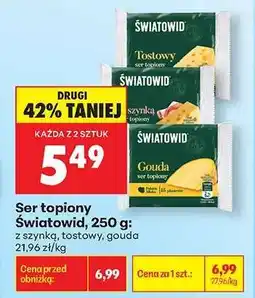 Biedronka Ser topiony Światowid, 250 g oferta