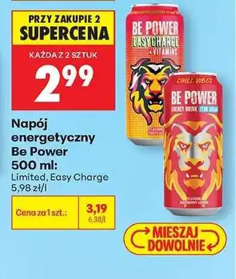 Biedronka Napój energetyczny Be Power, 500 ml oferta