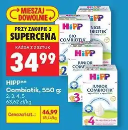 Biedronka HIPP* Combiotik, 550 g: 2, 3, 4, 5 oferta