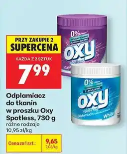 Biedronka Odplamiacz do tkanin w proszku Oxy Spotless 730 g oferta