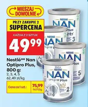 Biedronka Nestlé Nan Optipro Plus *** 800 g oferta