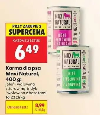 Biedronka Karma dla psa Maxi Natural, 400 g oferta