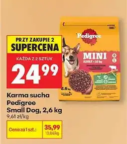 Biedronka Karma sucha Pedigree Small Dog, 2,6 kg oferta
