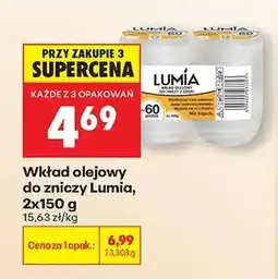 Biedronka Wkład olejowy do zniczy Lumia, 2x150 g oferta