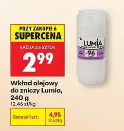 Biedronka Wkład olejowy do zniczy Lumia 240 g oferta