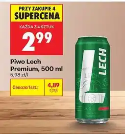 Biedronka Piwo Lech Premium, 500 ml oferta