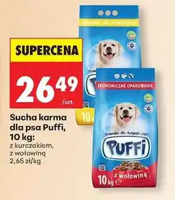 Biedronka Sucha karma dla psa Puffi, 10 kg oferta
