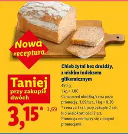 Lidl Chleb żytni bez drożdży oferta