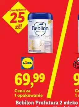 Lidl Bebilon Profutura 2 mleko oferta