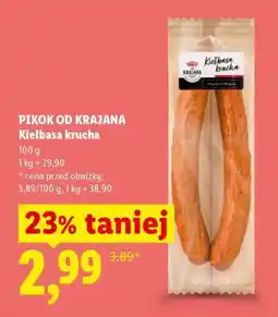 Lidl Pikok od Krajana Kiełbasa krucha oferta