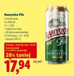 Lidl Namysłów Pils oferta