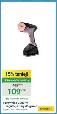 ERLI Parownica BERDSEN 2000W - regulacja pary 45g/min oferta