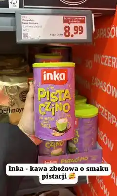 Lidl Kawa zbożowa o smaku pistacji Inka Pistaczino oferta