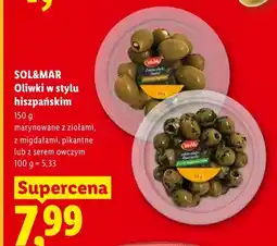 Lidl Oliwki w stylu hiszpańskim z migdałami SOL&MAR oferta