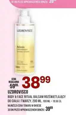 Drogerie Natura Body & Face Ritual balsam rozświetlający do ciała i twarzy Uzdrovisco oferta