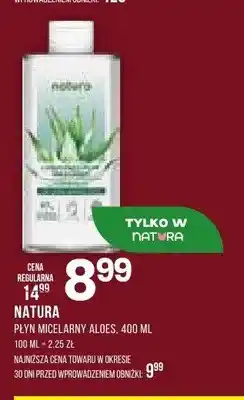 Drogerie Natura Płyn micelarny aloes Natura oferta