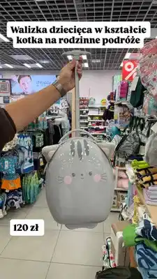 Pepco Walizka dziecięca w kształcie kotka oferta