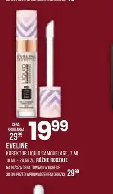 Drogerie Natura Korektor EVELINE Liquid Camouflage oferta