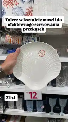 Pepco Talerz w kształcie muszli do efektownego serwowania przekąsek oferta