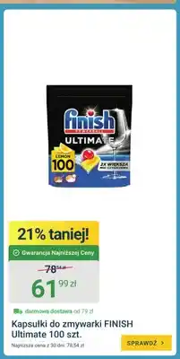 ERLI Kapsułki do zmywarki Finish Ultimate Lemon oferta