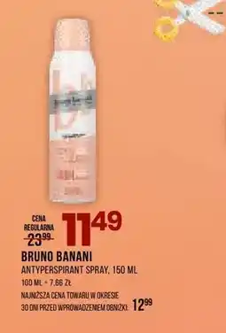 Drogerie Natura Antyperspirant spray BRUNO BANANI oferta