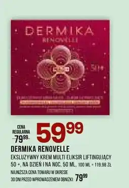 Drogerie Natura Ekskluzywny krem multi eliksir liftingujący 50+ na dzień i na noc Dermika Renovelle oferta