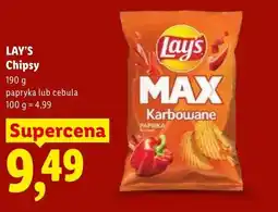 Lidl Chipsy LAY'S MAX Karbowane papryka oferta