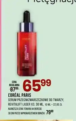 Drogerie Natura Serum przeciwzmarszczkowe do twarzy Revitalift Laser X3l'Oréal Paris oferta