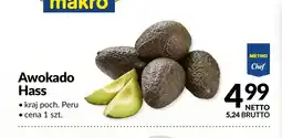 Makro Awokado Hass METRO Chef Peru oferta
