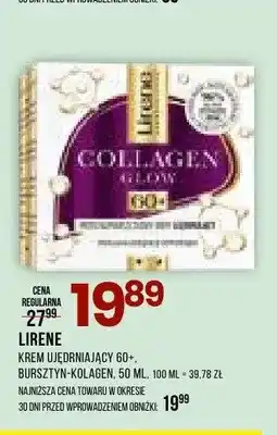 Drogerie Natura Krem ujędrniający 60+ Bursztyn-Kolagen Lirene oferta