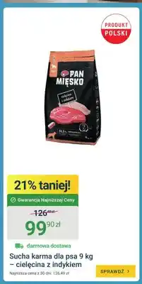 ERLI Sucha karma dla psa Pan Mięsko cielęcina z indykiem oferta