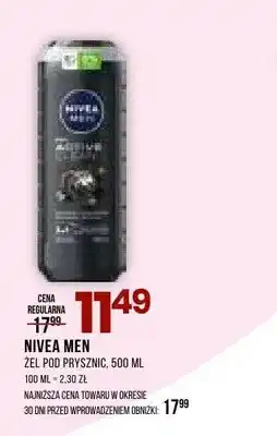 Drogerie Natura Żel pod prysznic Nivea Men oferta