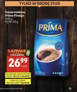 Delikatesy Centrum Kawa mielona Finezja Prima oferta