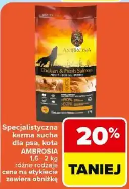 Carrefour Market Ambrosia Specjalistyczna karma sucha dla psa, kota oferta