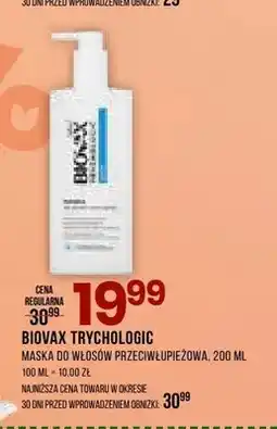Drogerie Natura Maska do włosów przeciwłupieżowa BIOVAX TRYCHOLOGIC oferta