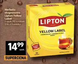 Delikatesy Centrum Herbata ekspresowa Lipton Yellow Label oferta