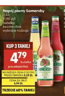 Delikatesy Centrum Napój piwny Somersby Apple Zero Sugar 0.0% oferta