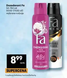 Delikatesy Centrum Dezodorant Fa Energising Pink Passion oferta
