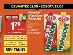 Delikatesy Centrum Mleko UHT Wypasione Mlekovita 3,2% oferta